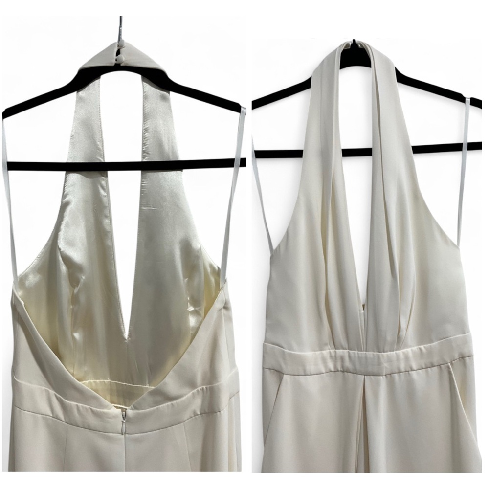 SOLD🎉NWOT BHLDN X JILL STUART | SZ 4 | Mara Wide Leg Cream White Jumpsuit - Picture 4 of 11